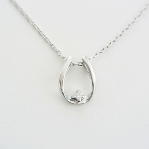 フィガロ（Figaro） ホワイトゴールドネックレス