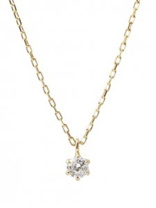 シエナロゼ（SIENA ROSE） 一粒ダイヤネックレス