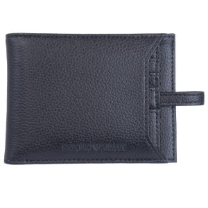 ウォレット タンブルカーフスキン製 カードホルダー付き エンボスロゴ