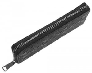 アコーディオン ウォレット シグネチャー クロスグレイン レザー