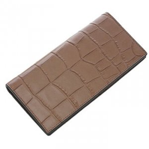 ブレスト ポケット ウォレット エンボスド クロコ レザー