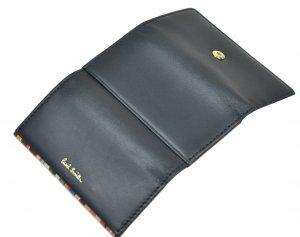 クロスオーバーストライプトリム キーケース