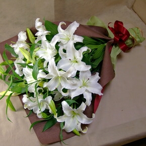 カサブランカの花束