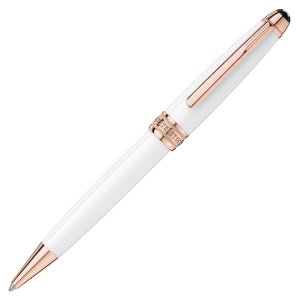 マイスターシュテュック ホワイトソリテール レッドゴールド クラシック ボールペン