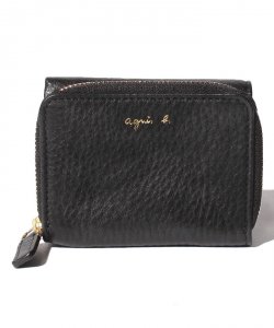 シュリンクレザー ラウンドジップ ミニウォレット