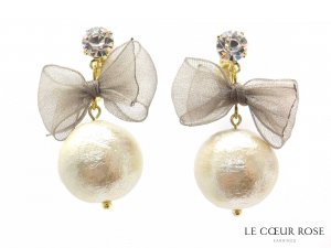 ルクールロゼ（LE COEUR ROSE） リボンイヤリング