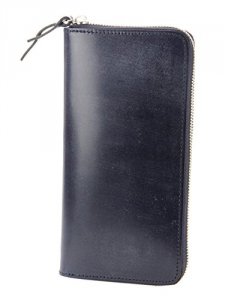 face -Bridle Leather- ラウンドファスナー 長財布（ウォレットコード用金具無し）