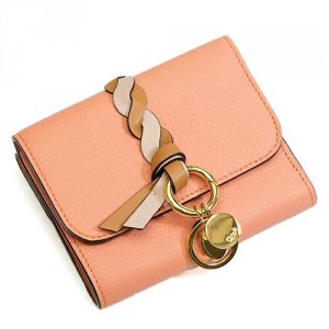 アルファベット スモールトリフォールド 編み込みレザーベルト