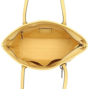 クロスグレインレザー シティ ジップ トップ トートバッグ