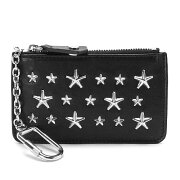 ナンシー シルバースタースタッズ付き レザー キ―ケース