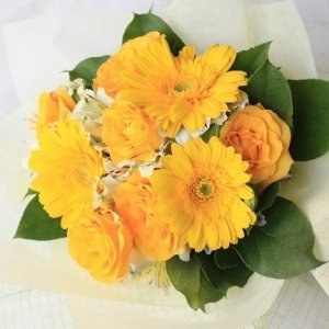 イエロー系の花束