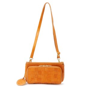 ズッケロフィラート（zucchero filato） 革ショルダーバッグ