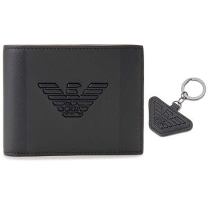 二つ折り財布 イーグルロゴ キーリングセット