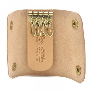 スナップボタン 4連 三つ折り キーケース