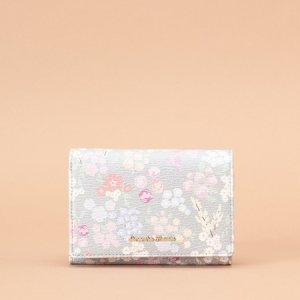オリジナルフラワープリント 三つ折り財布