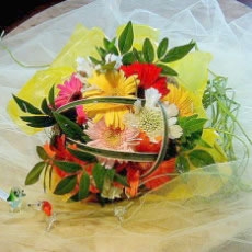 行きつけのお花屋さん 花束