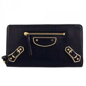 クラシック メタリック エッジ コンチネンタル ジップアラウンド