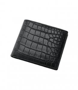 マットクロコダイル 小銭入れ付き札入れ