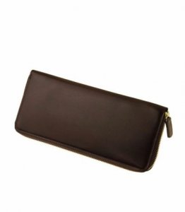 シラサギレザー ラウンドファスナーハニーセル長財布