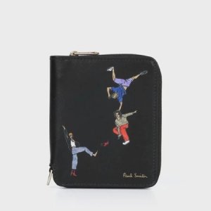 NEWダンサープリント ラウンドジップ二つ折り財布