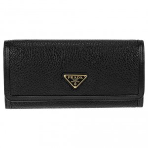 レザー トライアングルロゴ 長財布