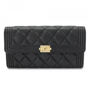 BOY CHANEL ロング フラップ ウォレット