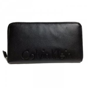 型押しロゴ ラウンドファスナー 長財布