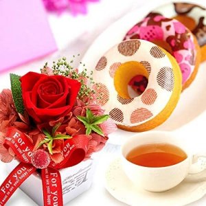 花とドーナツのセット