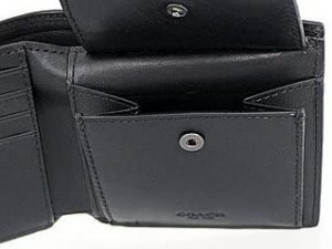シグネチャー クロスグレイン レザー コイン ウォレット