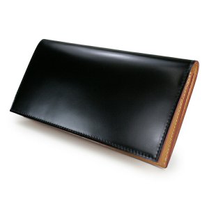 コードバン ファスナー小銭入れ付き長財布