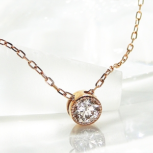 クラッシック チェス（classic CHESS） 一粒ダイヤネックレス