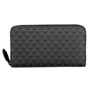 ウォレット レザー＆PVC製 オールオーバーロゴ