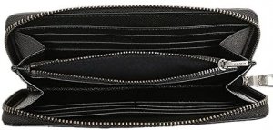 アコーディオン ウォレット テクスチャード レザー