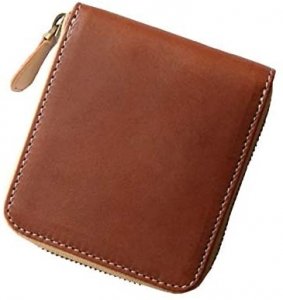 レザークラフト優（LEATHER CRAFT Y.O.U） 革二つ折り財布