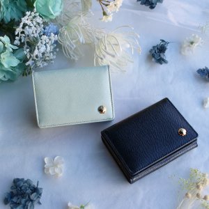 5525gallery×RAMIDUS】 折り財布 牛革 牛耳っ 黒 ユニセックス