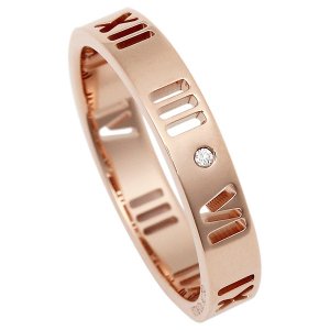 ティファニー アトラス リング ダイヤモンド 18K ローズゴールド
