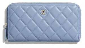 クラシック ロング ジップ ウォレット ラムスキン