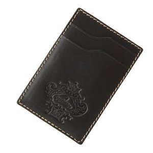 型押しロゴ レザー パスケース