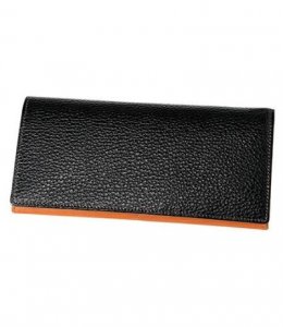 カシューレザー ファスナー付ササマチ長財布