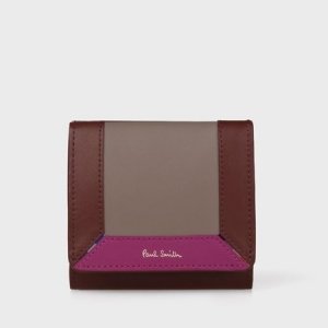 コントラストカラーブロック ミニ財布