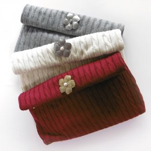 ケーブルニット 2WAYクラッチバッグ