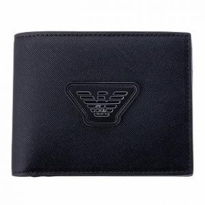 二つ折り財布 センターロゴ キーリングセット