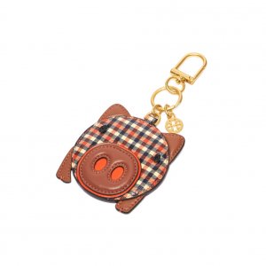 ピッグ プレイド ミラー キーフォブ