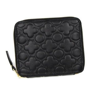 エンボス ラウンドファスナー 二つ折り財布