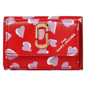 ザ スナップショット プリンテッド ハート ミニ トライフォールド