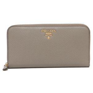 サフィアーノレザー コントラストライニング メタルロゴ ジップアラウンド 長財布