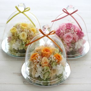 ガラスドームアレンジ