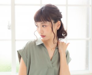 GISELLE EMOTION スワロフスキージルコニア・ネックレス、ピアスセット