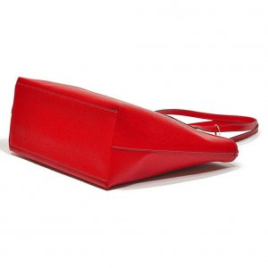 クロスグレインレザー シティ ジップ トップ トートバッグ