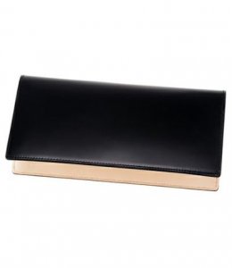 コードバン&ベジタブルタンニンレザー ササマチ長財布